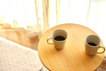 朝の珈琲、仲良くお早う！