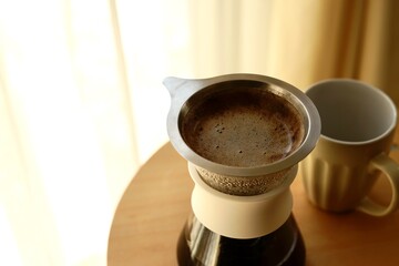 朝のコーヒー、ドロップの時間