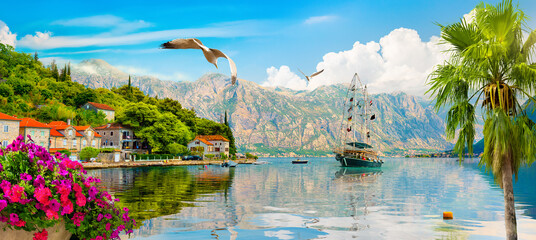 Yacht in Perast