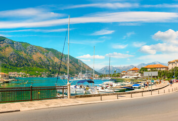Fototapeta na wymiar Yachts in Kotor