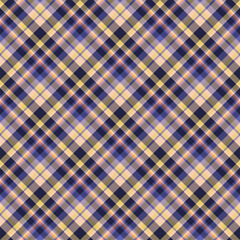 Plaid seamless pattern. Vector background of textile ornament. Flat fabric design.