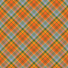 Obraz premium Plaid seamless pattern. Vector background of textile ornament. Flat fabric design.