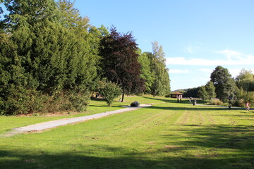 Der Erlebnis-Barfußpfad im Kurpark in Bad Wünnenberg