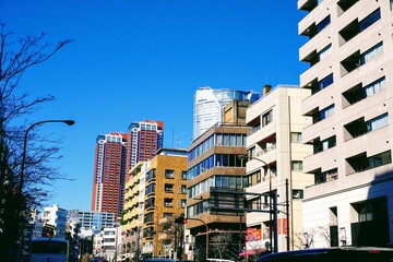 環状三号線麻布十番付近の風景