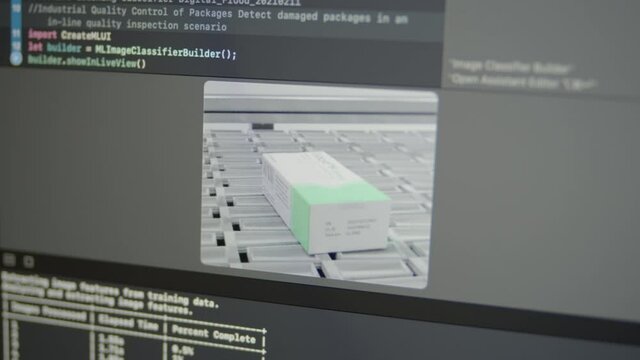 2.11 Real Neural Network Machine Learning Analyzes In-line Quality Inspection Industrial Quality Control
