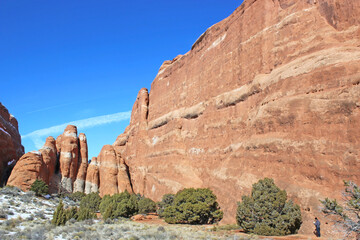 Arches National Park, Utah, in winter	