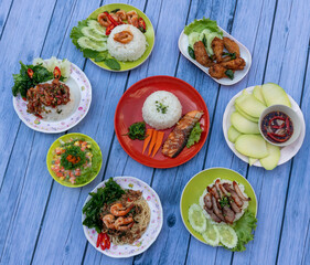 Thai Mixed Spicy Dishes 