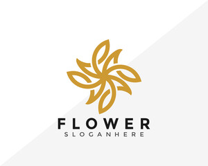 Luxury Flower Lotus Logo Design. Creative Idea logos designs Vector illustration template