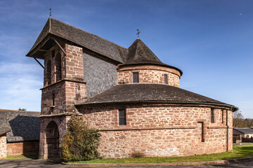 Saint Bonnet la Rivière (Corrèze, France) - Église rotonde Saint Bonnet