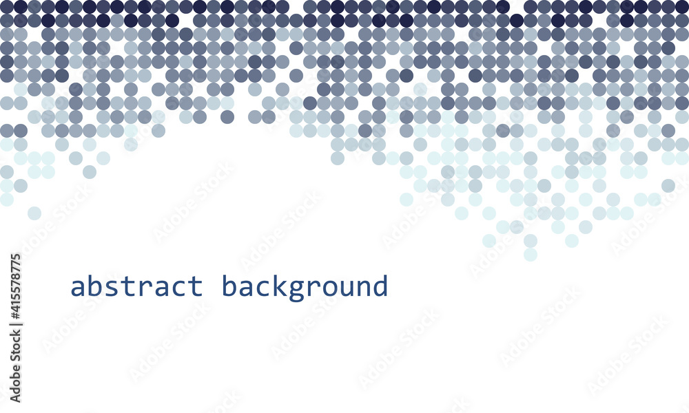 Fototapete blue vector modern geometrical circle over white abstract background. dotted texture template. geome