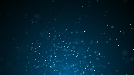 Fototapeta premium Dust particles moving in space. Abstract cosmic background. 3d rendering.