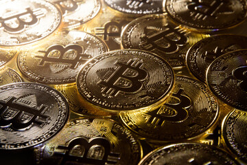 印象的なビットコインのイメージ