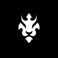 lion logo design vector