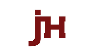Obraz premium JH letter logo alphabet