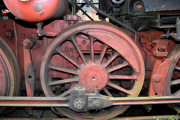 Fototapeta na wymiar alte Dampflok, Lokomotive