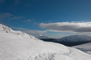 Fototapeta na wymiar Arrochar Alps Scotland