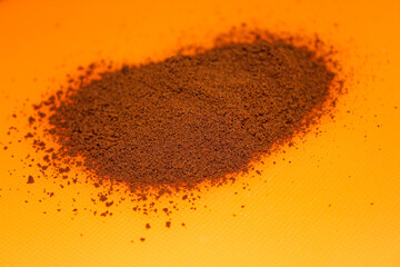 ground coffee in a bowl