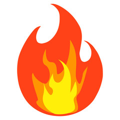 炎　アイコン　シンプル