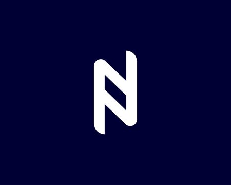 NN N letter logo design vector template