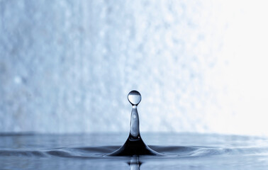 water droplets freezing motion