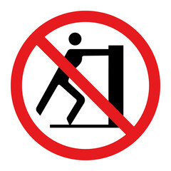 No push symbol Vector illustration