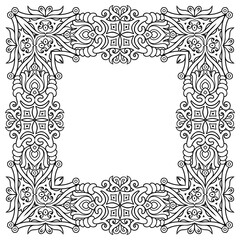 Vector abstract decorative ethnic ornamental illustration.