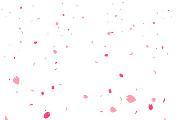 桜の花びら吹雪の背景 © 凛と空