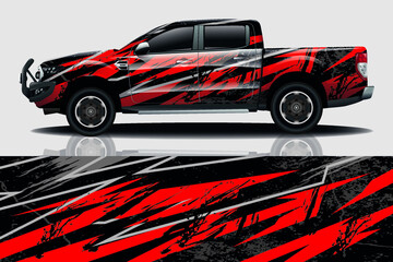 Car wrap graphic racing abstract background for wrap and vinyl sticker