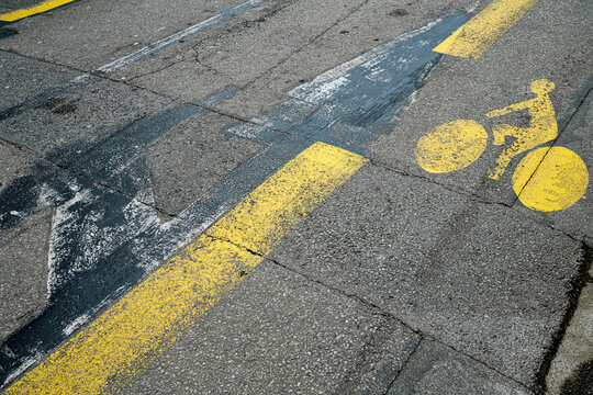 piste cyclable effac&eacute;e
