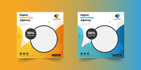 business social media post banner template