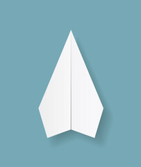 Fototapeta premium paper origami plane ico