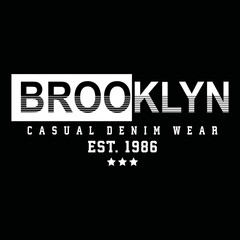 brooklyn urban clothing typography design