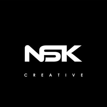 NSK Letter Initial Logo Design Template Vector Illustration