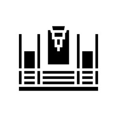 butt welding machine glyph icon vector. butt welding machine sign. isolated contour symbol black illustration