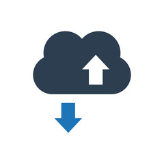 Cloud file sharing icon