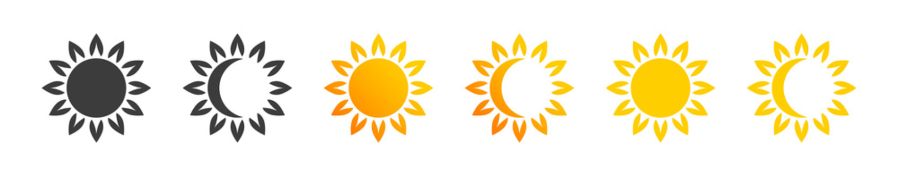 Sonnenblume / Sonne - Vektor Logos