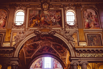 interior of the church
