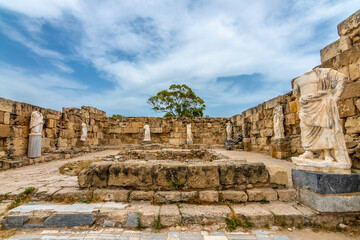 Fototapeta na wymiar The Salamis Ancient City in Northern Cyprus