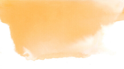 hand drawn orange watercolor paint background. 