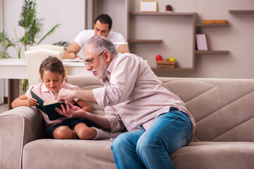 Three generations at home during pandemic