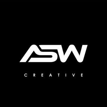 ASW Letter Initial Logo Design Template Vector Illustration