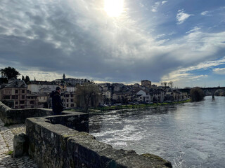 Lueur sur Limoges en hiver