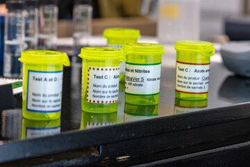 Chemical product in pill bottle