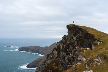 Fototapeta na wymiar view of the coast of the atlantic ocean, Ireland