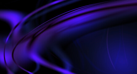 abstract subject under blacklight glow in dark background.