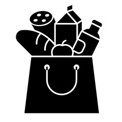 food paper bag icon