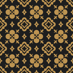 Arabic floral oriental abstract arabesque seamless pattern