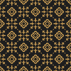 Oriental floral arabesque abstract seamless pattern