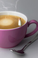 sleepwalker on a cup of coffee