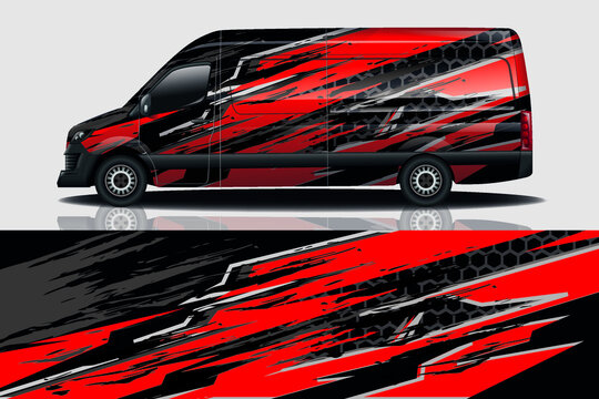 Car wrap graphic racing abstract background for wrap and vinyl sticker